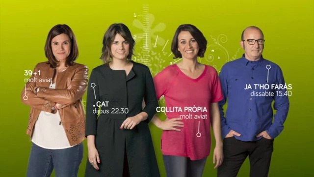 TV3 - Novetats - TV3 estrena 39+1 , .CAT , Collita pròpia i Ja t'ho faràs