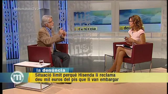 TV3 - Els Matins - Denuncia viure en una situació límit perquè Hisenda li reclama deu mil euros