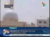 Siria: mueren 18 personas por doble atentado en Hamá