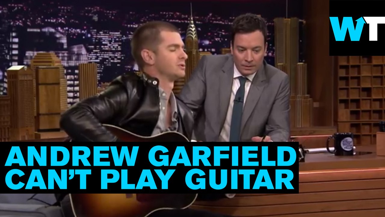 Andrew Garfield Sings "Spider-Man" Theme on Guitar | What's Trending Now