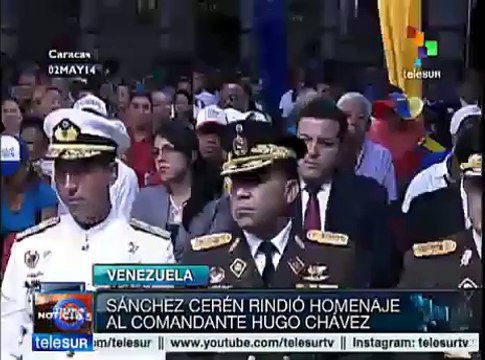 Sánchez Cerén rindió homenaje a comandante Hugo Chávez