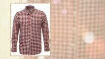 On Sale! FLATSEVEN Mens Designer Slim Fit Casual Checked Woven Gingham Shirt