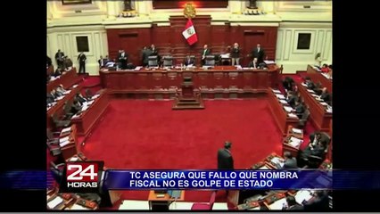 Tribunal Constitucional negó que fallo que nombra a fiscal sea un golpe de Estado