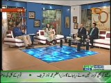 With Governor Punjab Ch. Muhammad Sarwar at  morning show Subae Nau at PTV News. Part-II