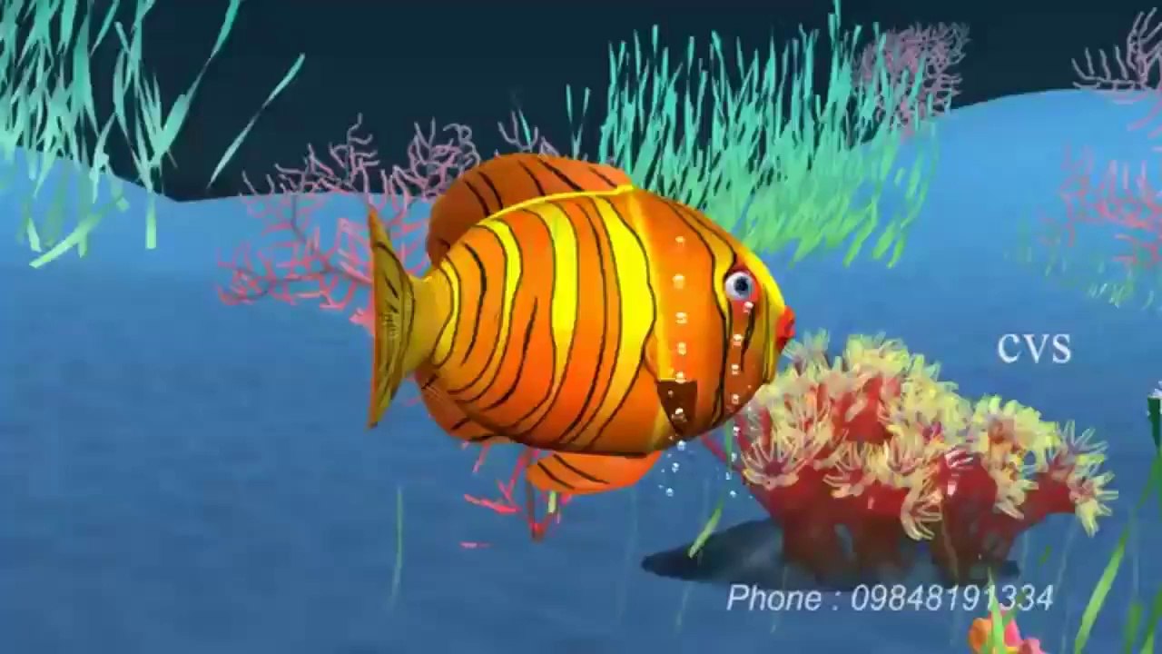 Machli jal ki rani hai  - Fish 3D Animation Hindi Nursery rhymes for children ( Hindi Poem )