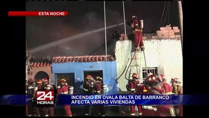 Barranco: incendio de grandes proporciones afectó al menos 20 viviendas