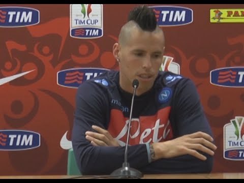 Roma - Finale Coppa Italia Napoli-Fiorentina - Hamsik e Benitez (02.05.14)