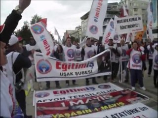 Eğitim İş Uşak Şubesi Başkanı Barlas İbrahim BATUR'un 1 Mayıs Konuşması