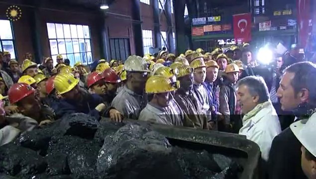 Cumhurbaşkanı Abdullah Gül Zonguldak Kozlu Madencileri Ziyareti