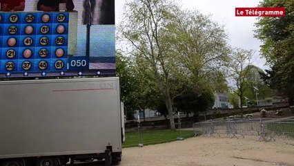 Guingamp. Coupe de France : l'écran géant installé au jardin public