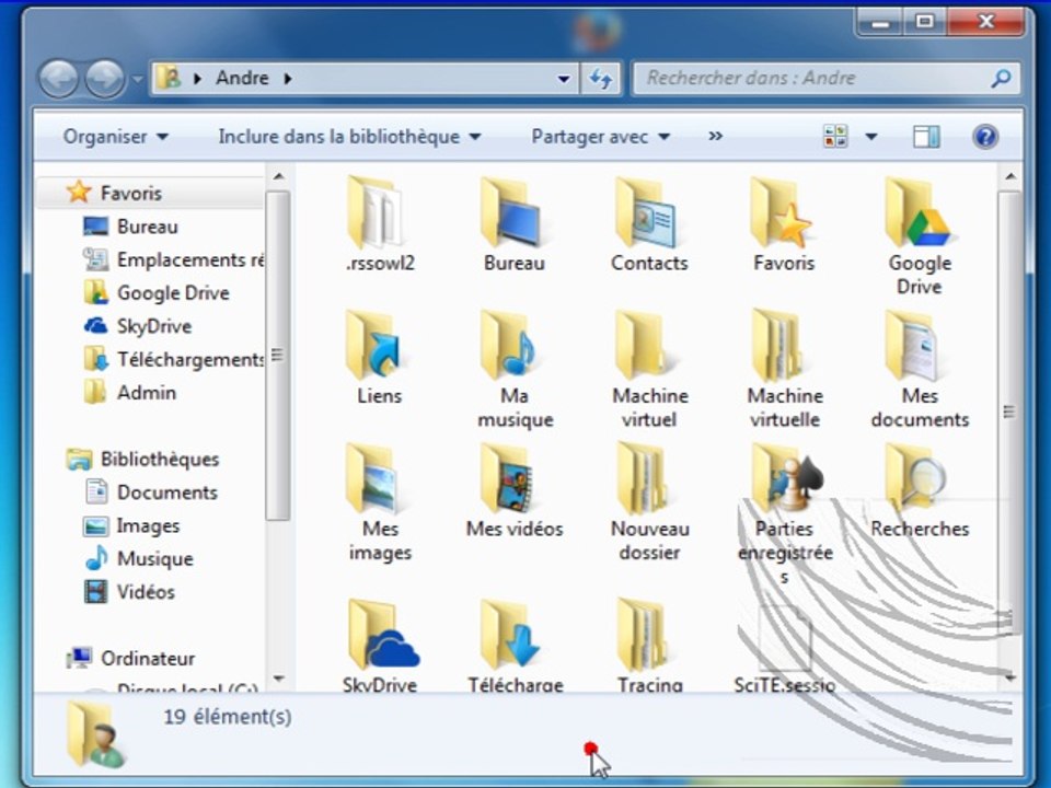Afficher les fichiers cachés