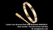 Cartier Love Bracelet - Cartier Love Bracelet Pink Gold Diamonds B6036016