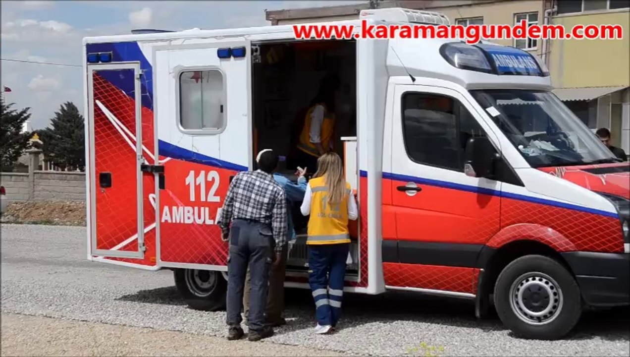 Karaman Organize Sanayi Bölgesinde bir ambalaj fabrikasının atık kısmında çıkan yangın korkuttu