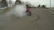 [Ducati 1100 hypermotard] Smoking tire