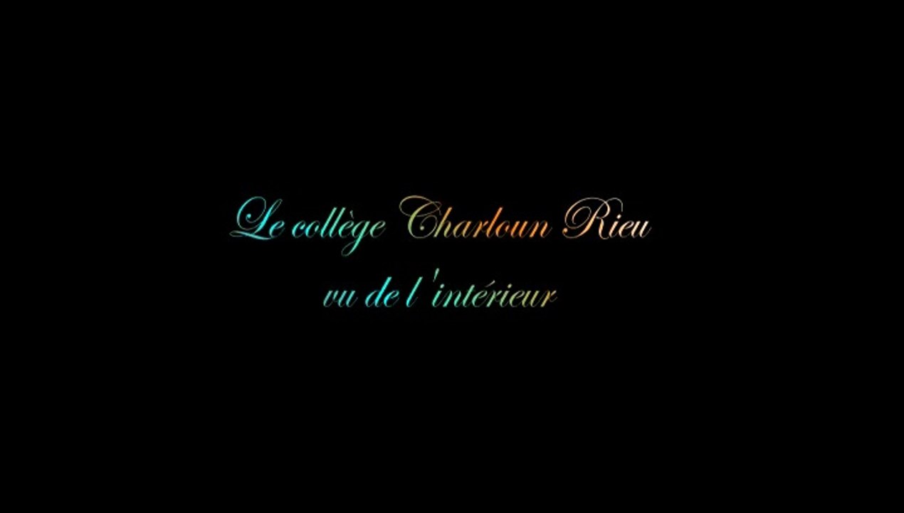 Le collège charloun rieu vu de l'intérieur