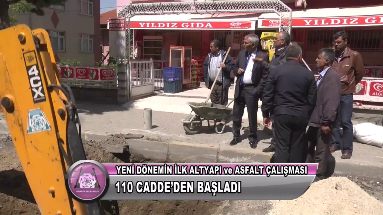Isparta Belediyesi  yağmur suyu alt yapı çalışması 03-05-2014