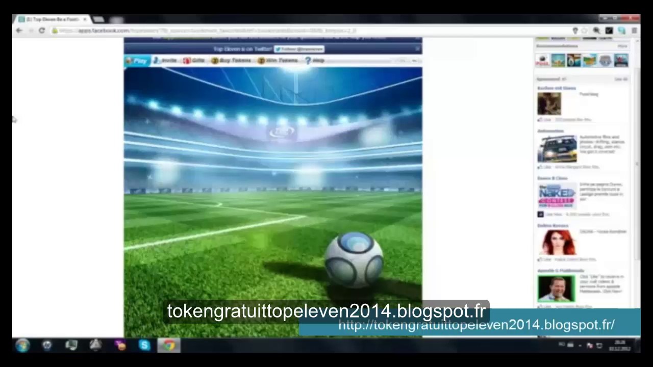 Gratuit Jeton Top Eleven hack 2014 - Free Token