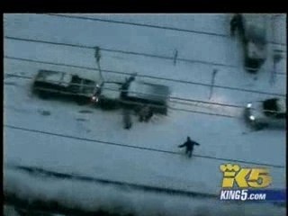 Portland sous la neige 2007 U.S.A