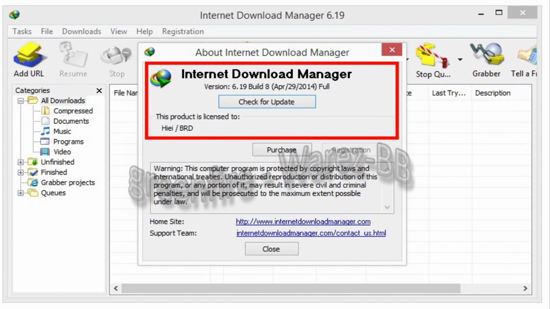 ⁣Saturday, 3 May 2014 Internet Download Manager [IDM] v6.19 Build 8 Final - Multilingual - Full Crack