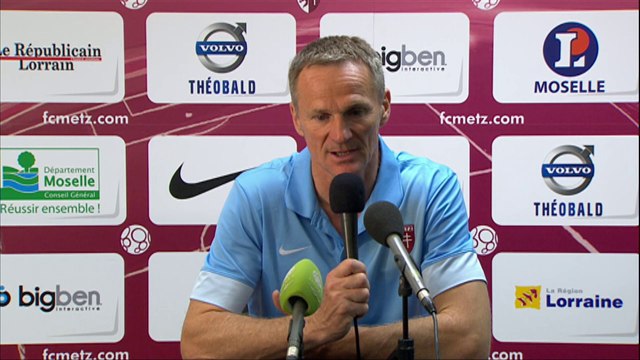 Conférence de presse FC Metz - Tours FC (1-1) : Albert CARTIER (FCM) - Olivier PANTALONI (TOURS) - 2013/2014