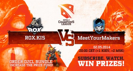 RoX.KiS vs MyM game 2 @ D2CL Season 3 (Russian)