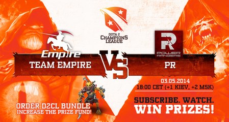 Empire vs Power Rangers Game 1 - Dota 2 Champion´s League - Capitalist & Sneyking