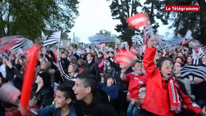 Finale de la Coupe de France. L'ouverture du score vu de Guingamp