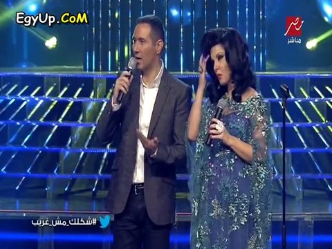 حكيم يغازل هيفاء وهبى حلاوة روح وهيفاء تحرجه على الهواء بتكلم ياحكيم