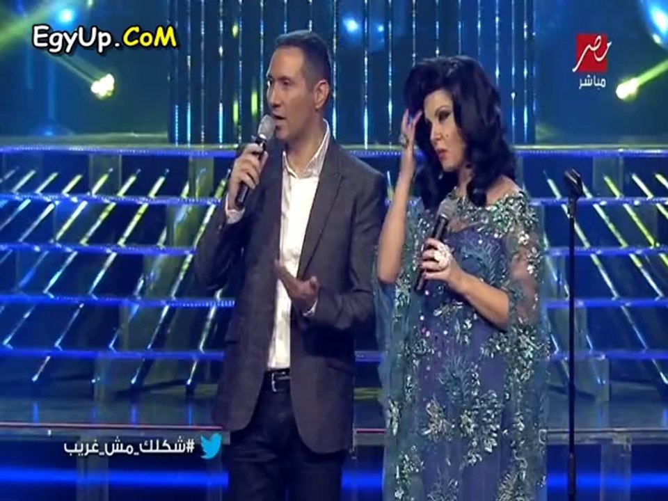 حكيم يغازل هيفاء وهبى حلاوة روح وهيفاء تحرجه على الهواء " بتكلم ياحكيم "