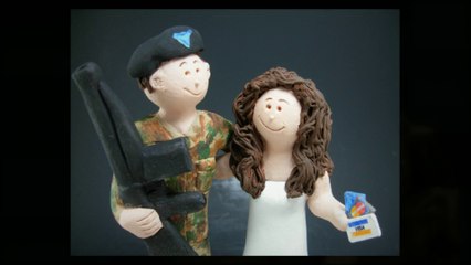 Wedding Cake Topper for a shopping bride