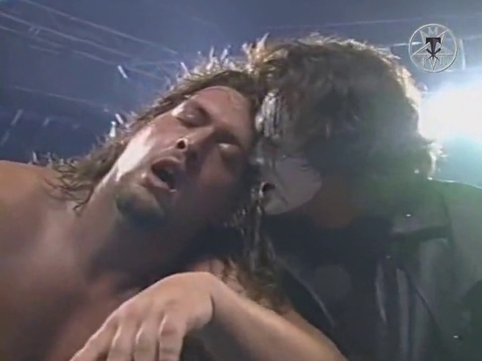 The Sting Crow Era Vol. 14 | Sting whispers inaudible words to Lex Luger & The Giant 12/29/96