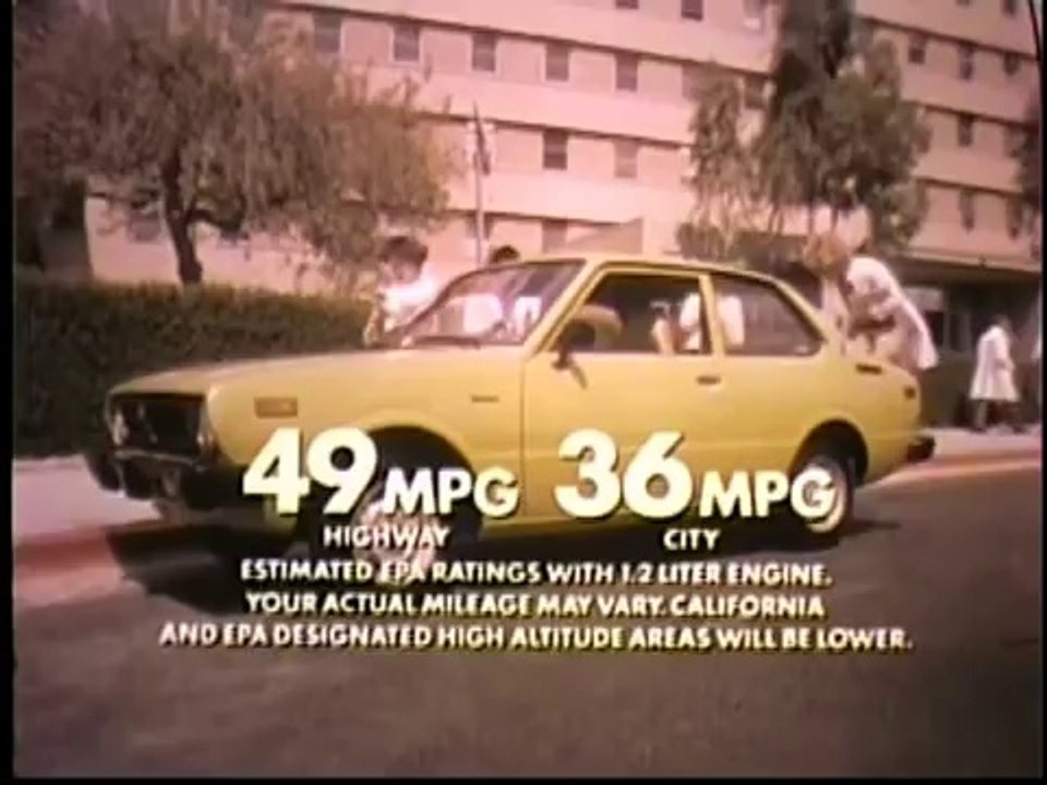 1977 Toyota Corolla Commercial featuring  Edie McClurg