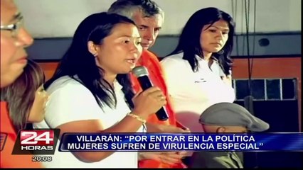 Villarán: "Por entrar en política las mujeres somos víctimas de virulencia especial"
