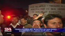 Trabajadores del municipio de San Isidro exigen ser incluidos en planilla