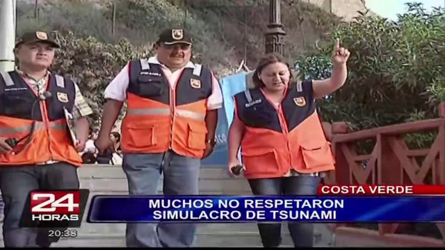 Indiferencia de ciudadanos opacó simulacro de tsunami en la Costa Verde