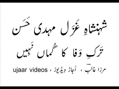 Mehdi Hassan tark-e-wafa ka gumaan naheen
