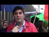 Napoli - La protesta Tsipras fuori la Rai - Int. Di Luca -live- (03.05.14)