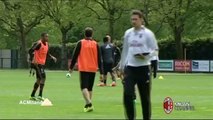 Robinho & Stephan El Shaarawy amazing skills at AC Milan training 2014 HD