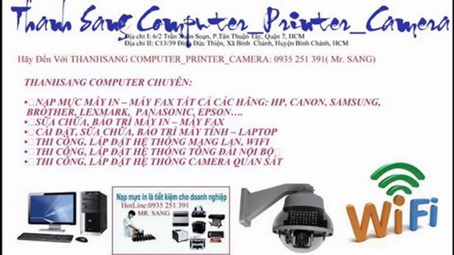 Sửa Máy In Tận Nơi Quận 7, Quận 4, Quận 8.. 0935 251 391 Mr. Sang