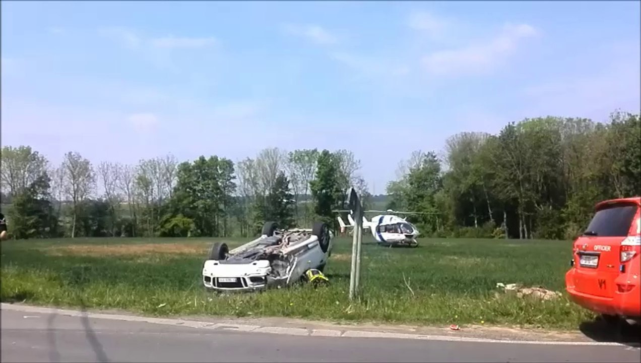 Accident 4 mai 2014 route de Dinant Nandrin