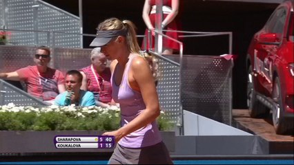 Sharapova demolisce Koukalova - Madrid, 1° turno