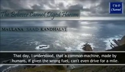 The Believer Cannot Digest Haram by Maulana Saad Kandhalvi