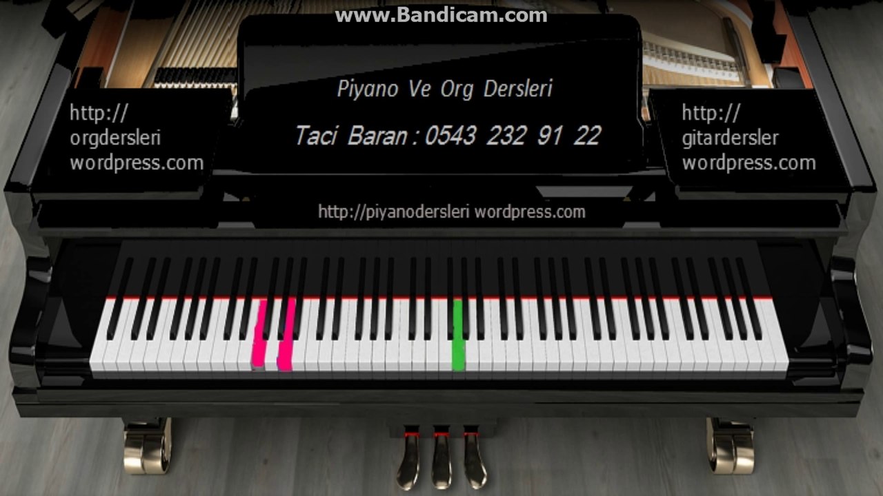 Piyano Dersi - Toreador :Taci Hoca - 0543 232 91 22