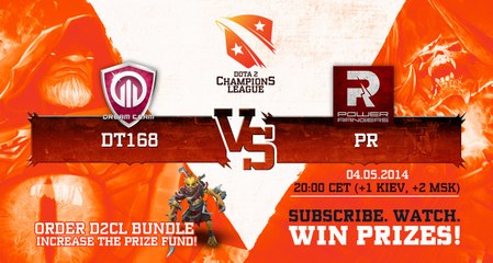 Power Rangers vs dt168  Game 2 - Dota 2 Champion´s League - Capitalist & Pimpmuckl