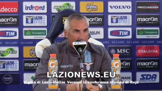 Conferenza stampa Reja vigilia Lazio Hellas Verona