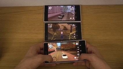 GTA San Andreas Sony Xperia Z2 vs. Sony Xperia Z1 vs. Sony Xperia Z - HD Gameplay Comparison