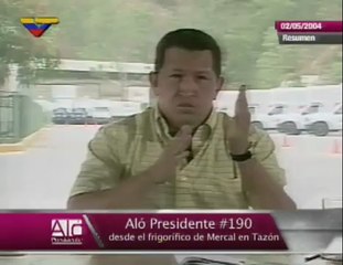 (Video) Aló Presidente # 190 02.05.2004