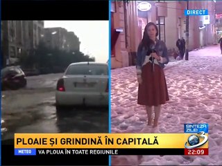 GRINDINA ca ZAPADA in centrul Bucurestiului si PASAJUL UNIRII INUNDAT - 4 mai 2014 (Antena 3)