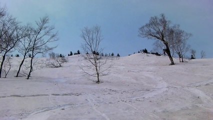Back Country Skiing  at Mt. Akakuradake  in Southern Hakkoda
