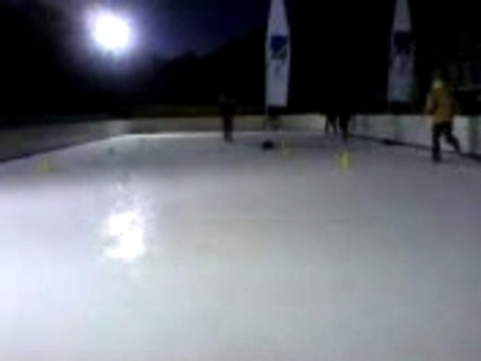 course a la  patinoire